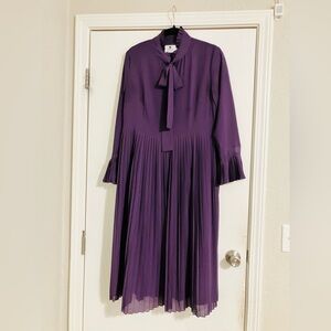 Dainty Jewell’s Plum Pleated Dress